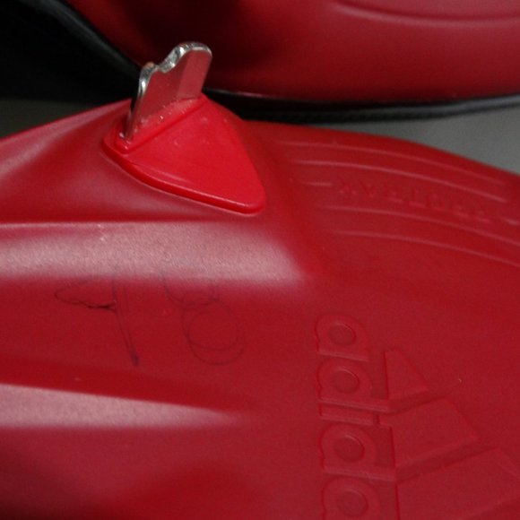 Adidas Shoes Adizero Blk Red Men 13.5 Baseball Metal Cleats - Picture 4 of 7